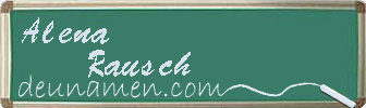 Alena Rausch Visitenkarte